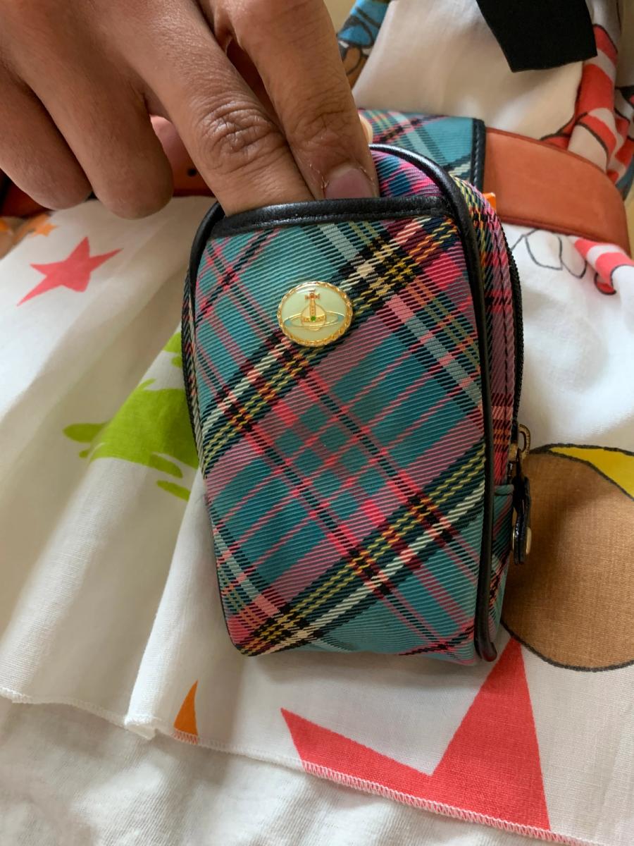 90s Vivienne Westwood Blue Tartan Cigarette Case product image