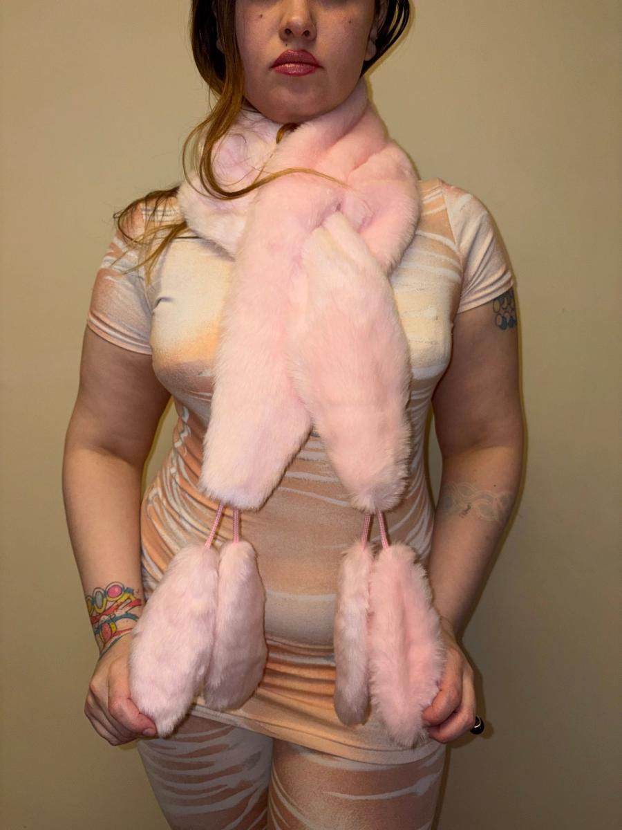 90s Milk Faux Pink Scarf  product image