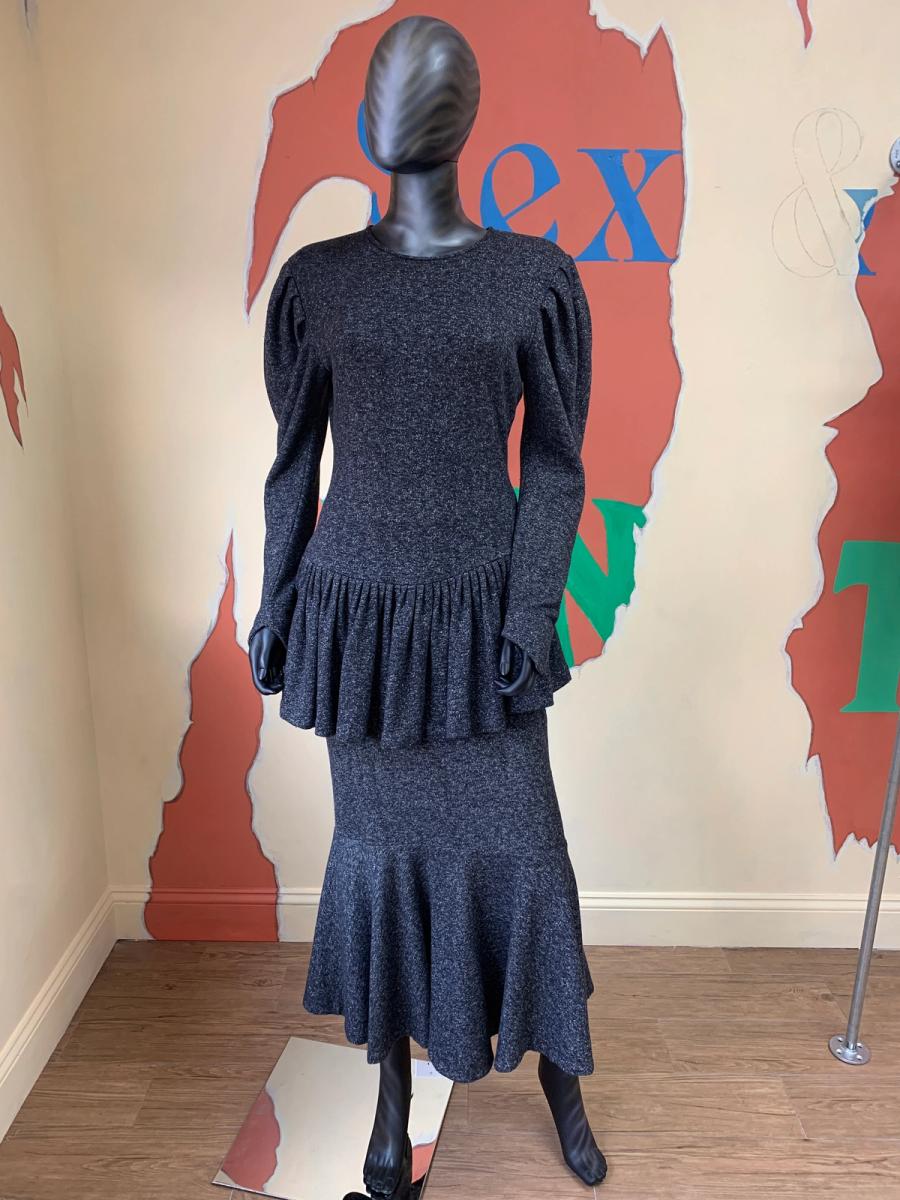 80s Norma Kamali Gray Sweatshirt Set product image