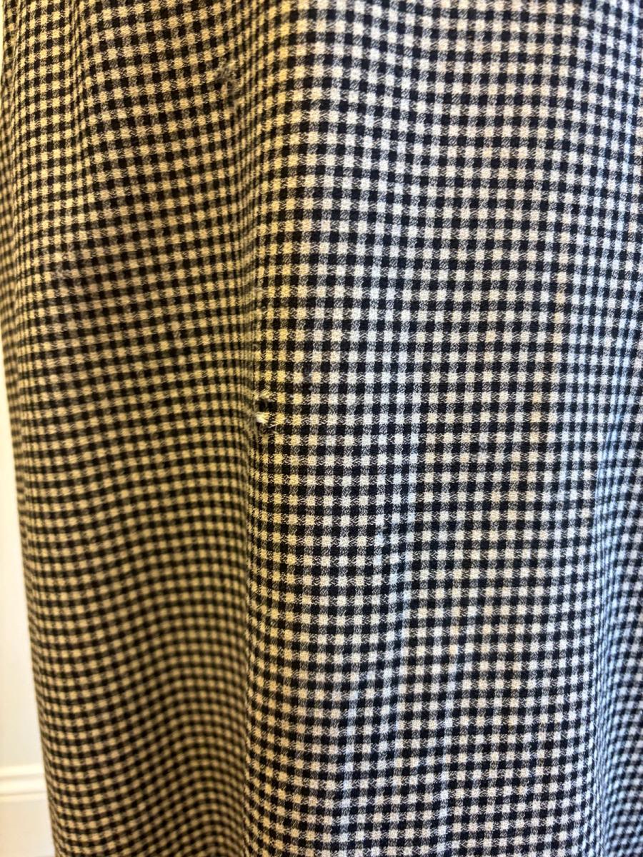 90s Vivienne Westwood Gingham Skirt with Metal Orb Engraved Buttons product image