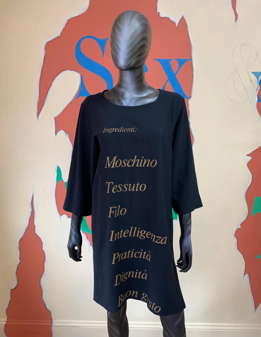Vintage Moschino 'Ingredienti' Shift Dress product image