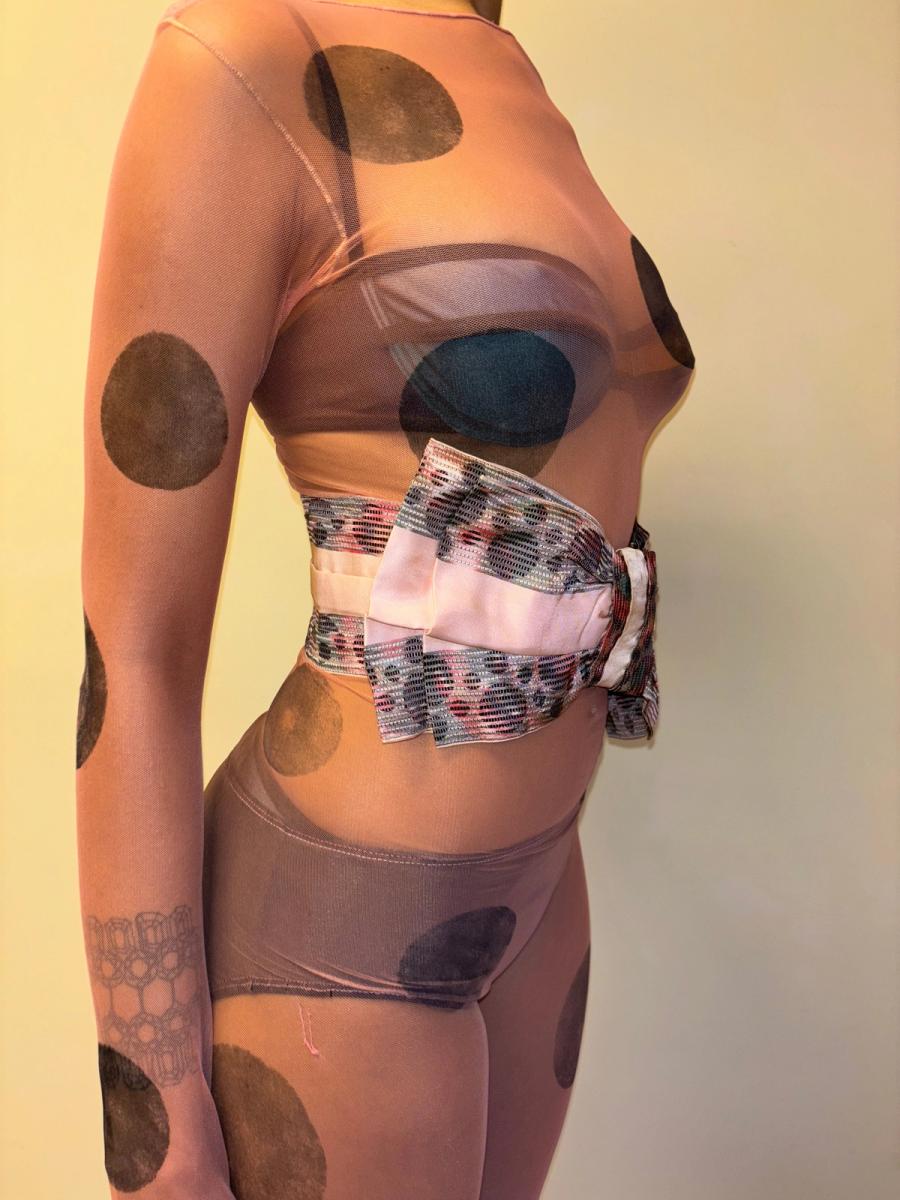 Antique Bubble Print Bow product image