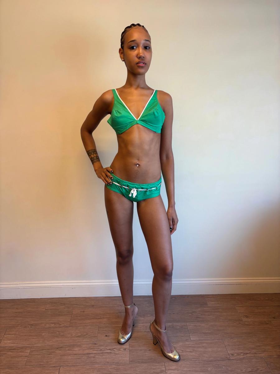 1960s Green Bikini with Metal Belt  product image