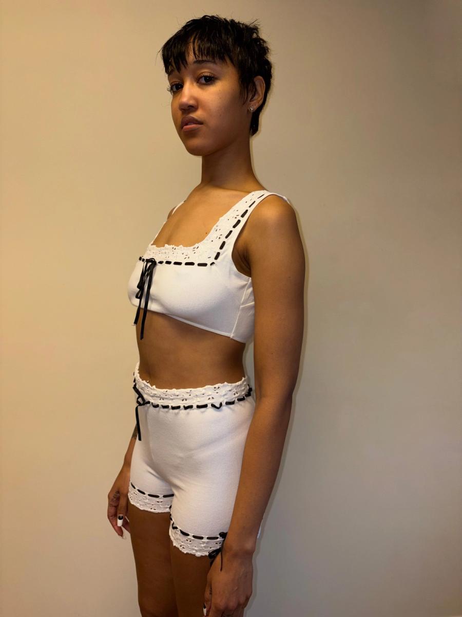 Spring/Summer 1992 Chantal Thomass Eyelet Ensemble product image