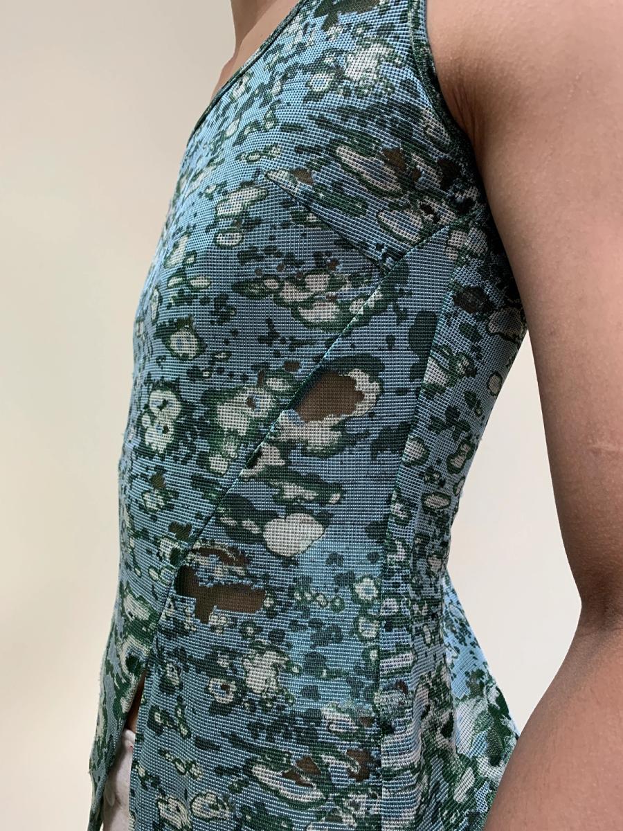 Vintage Beauty: Beast Green Burnout Tank Top product image