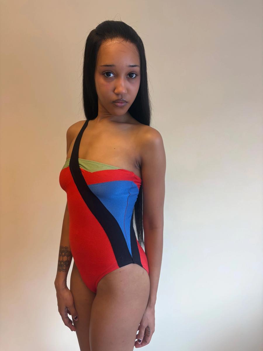 Vintage Fendi Color Blocked Swimsuit product image