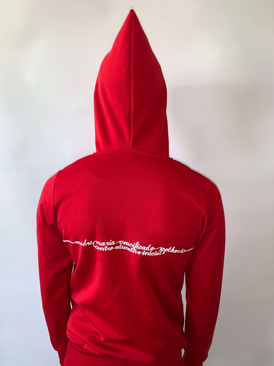 Bernhard Willhelm Animal Elf Hood Sweater in Red product image