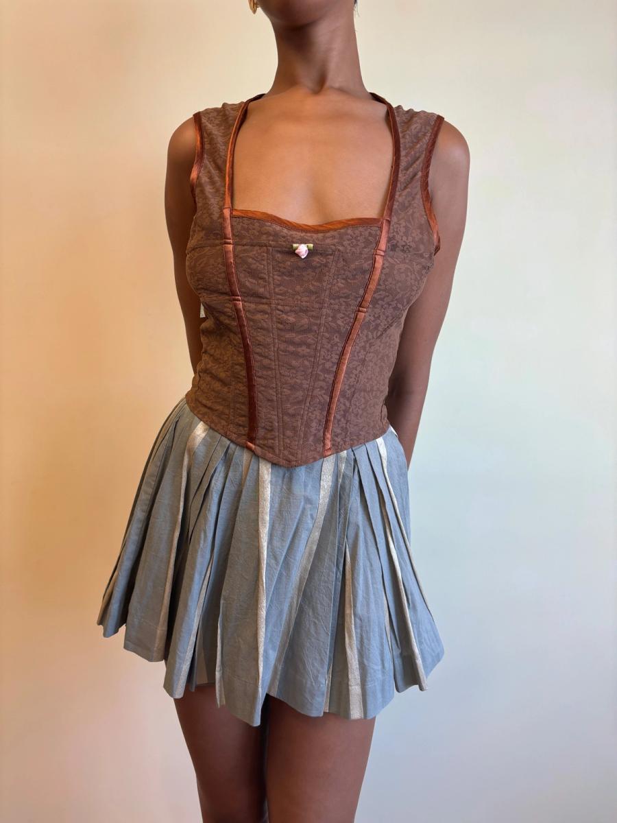 Vivienne Westwood Gold and Gray Skort product image
