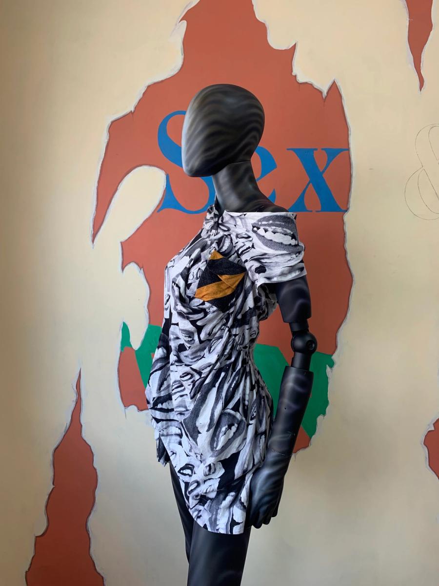 Bernhard Willhelm Irregular Lip Print Tunic product image