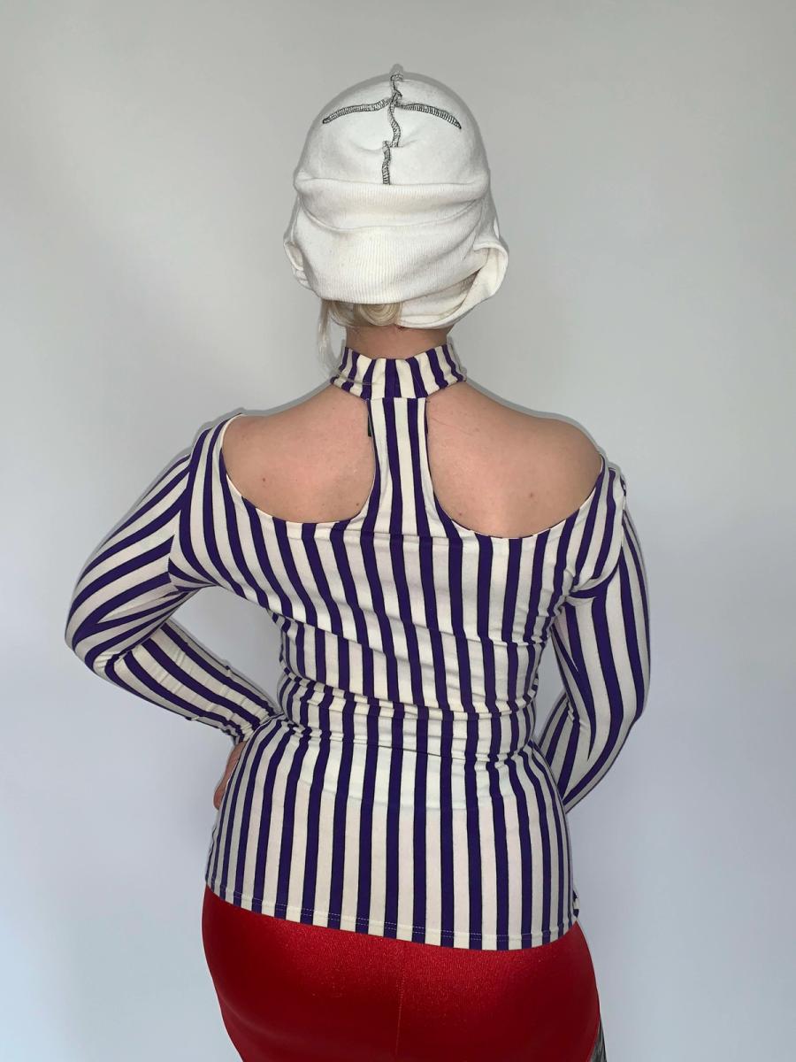 Junior Gaultier 1992 Striped Choker Top  product image