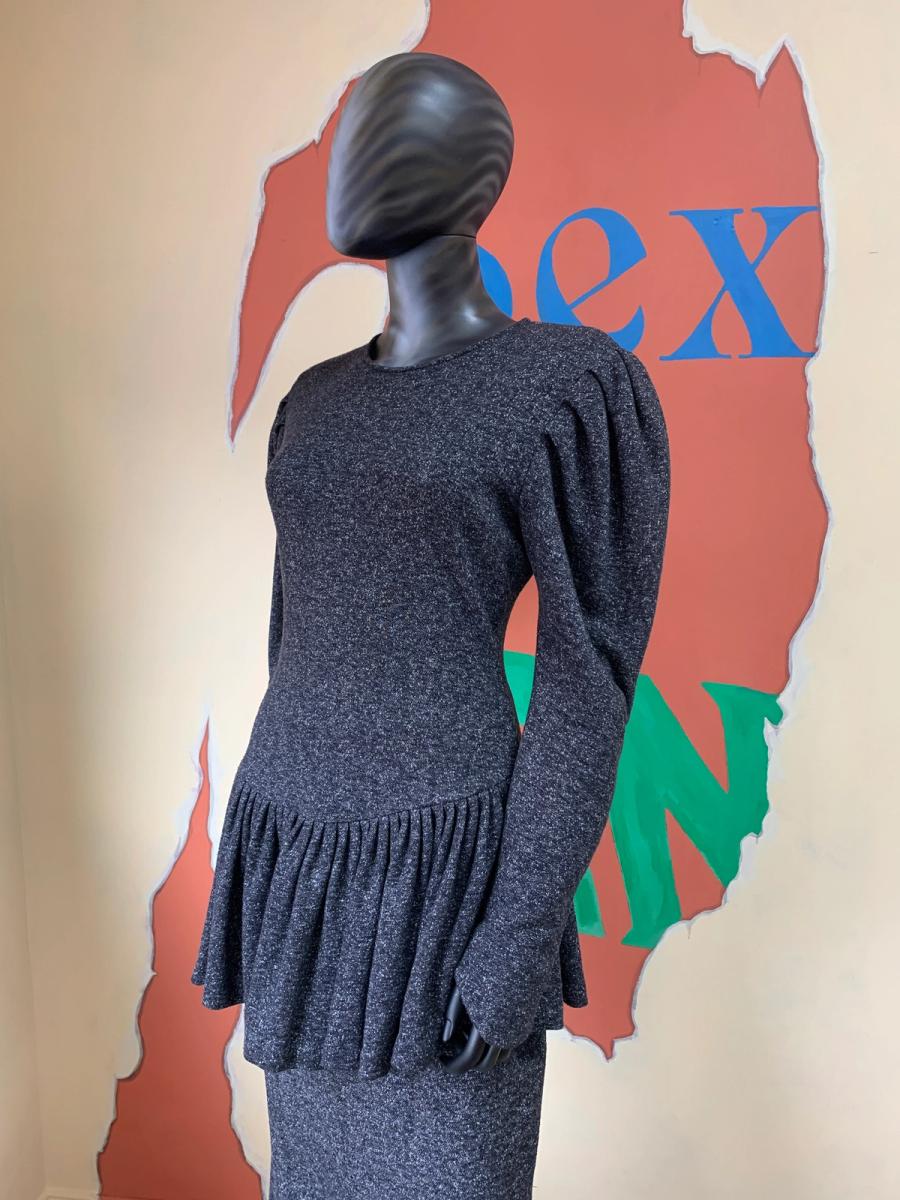 80s Norma Kamali Gray Sweatshirt Set product image