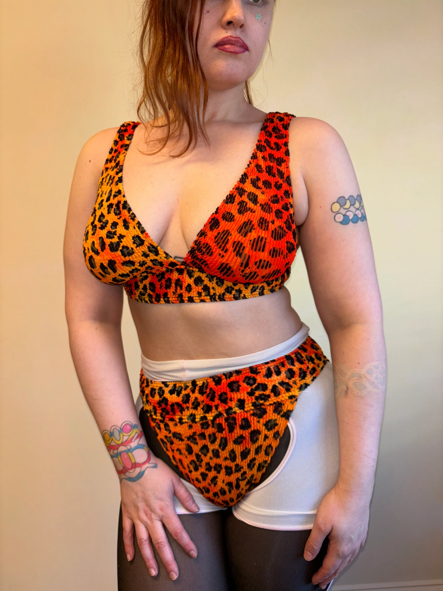 Liza Bruce Cheetah Print Bikini