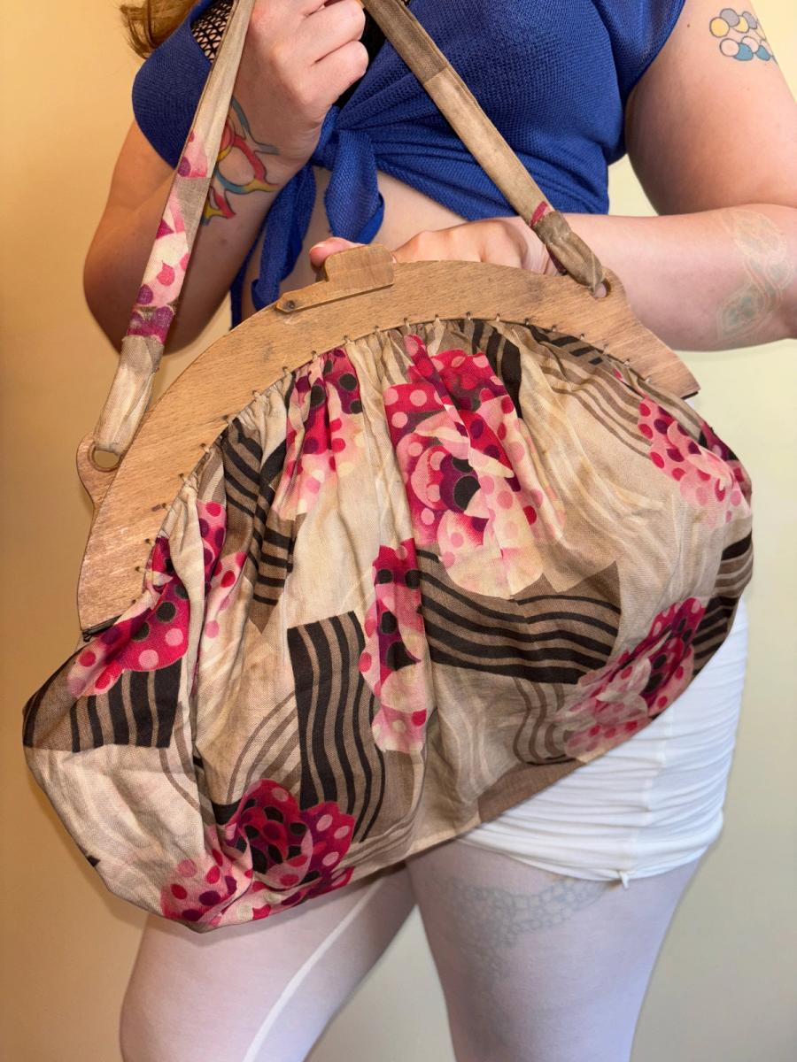 20s or 30s Art Deco Flower Purse product image