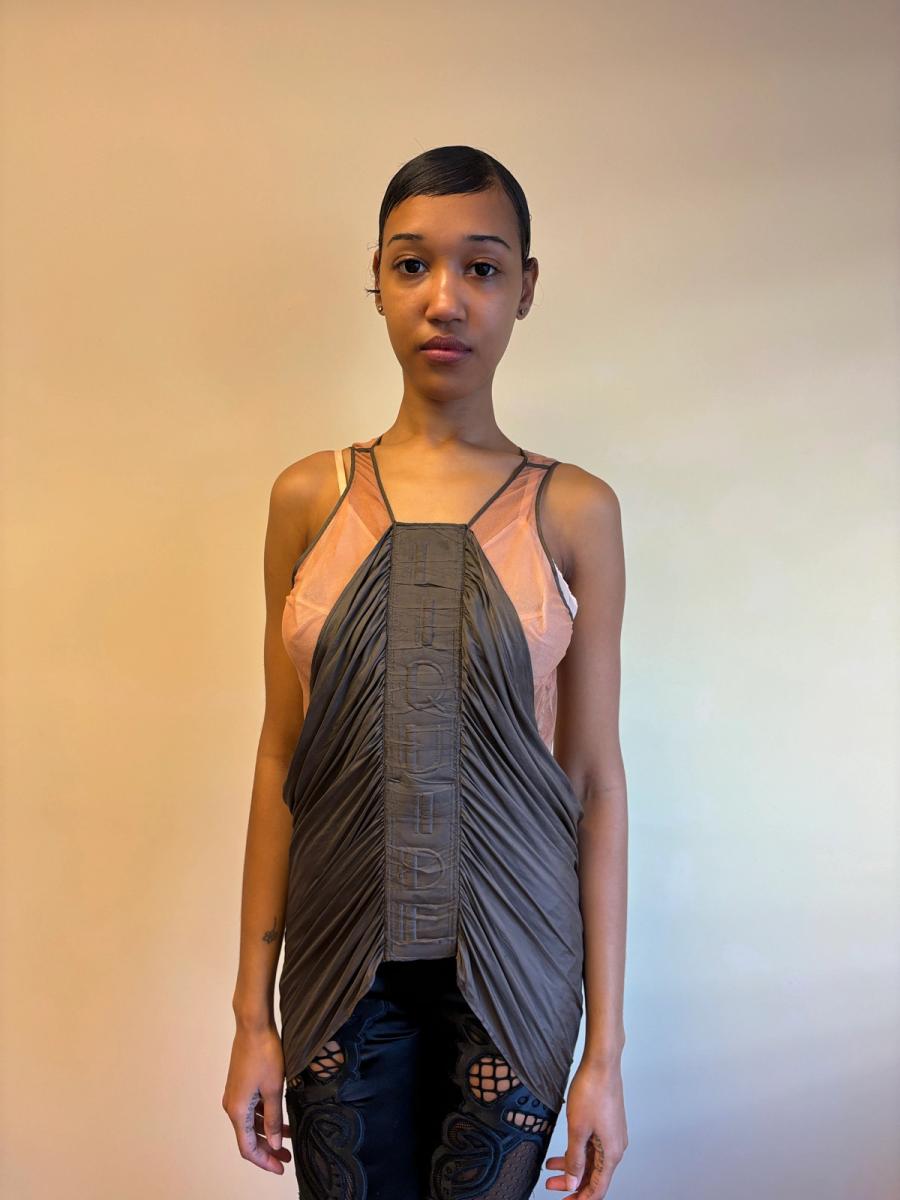 Jean-Paul Gaultier SS04 Trapunto 'Liquide' Draped Top product image