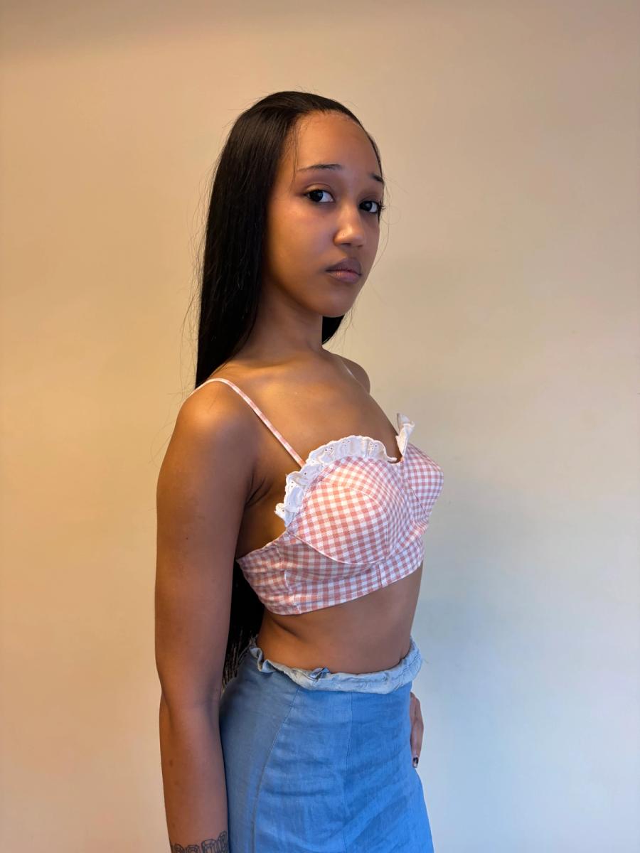 Simon Azoulay Gingham Bustier  product image