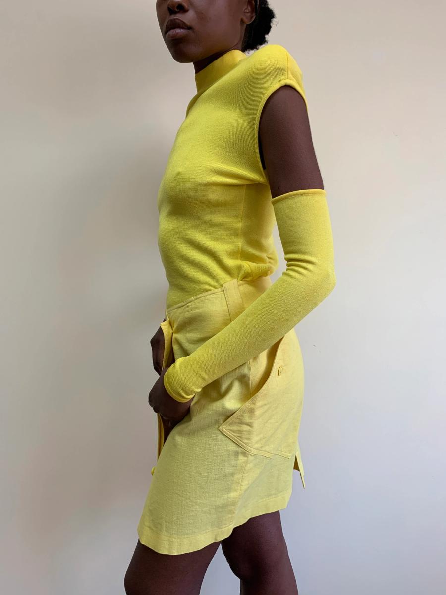 Thierry Mugler Late 80s- Early 90s Detached Arms Knit Top product image