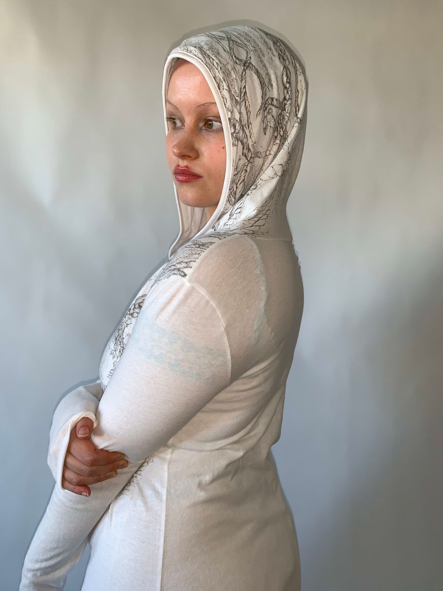 Yeah Right!! Rope Print Hooded Dress product image