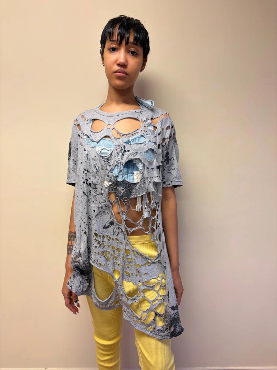 Nozomi Ishiguro Shredded Flower Tunic product image