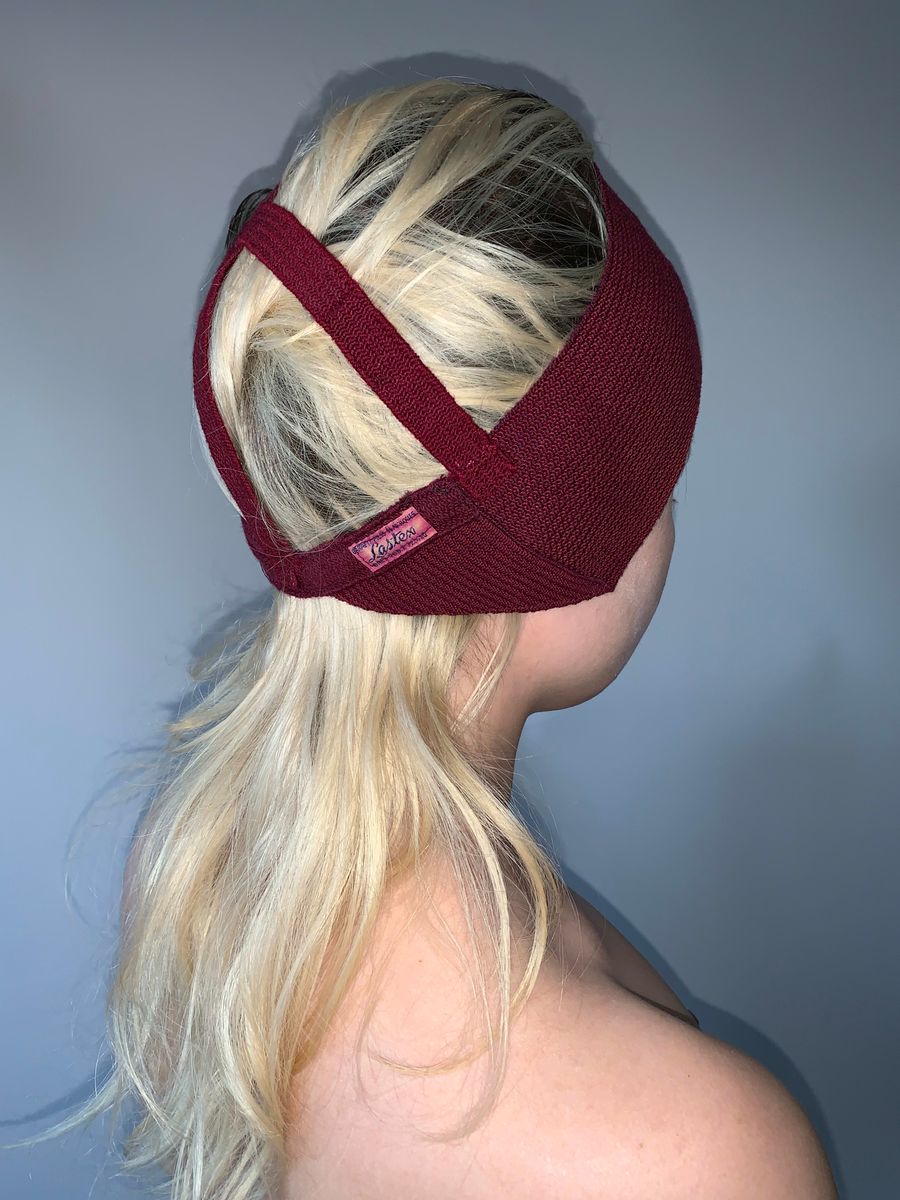 Burgundy Knit Cage Cap product image