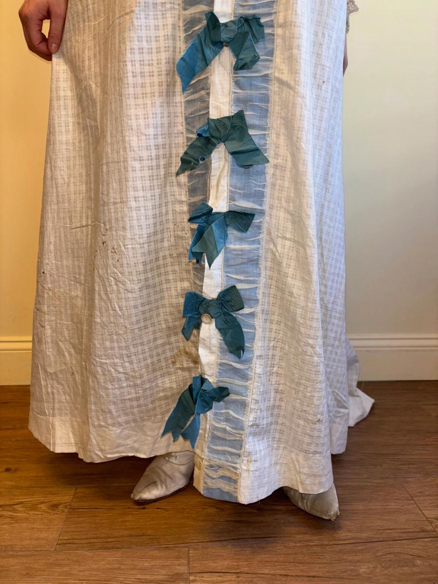 Victorian Dressing Gown with Blue Ribbons product image