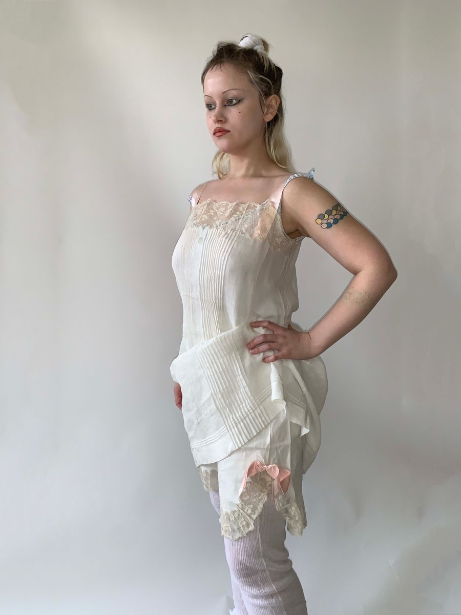 French Two Piece Edwardian Trousseau Lingerie Set product image