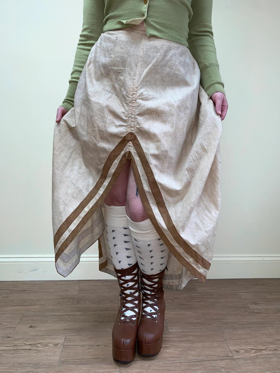 1880s Bustle Walking Skirt product image