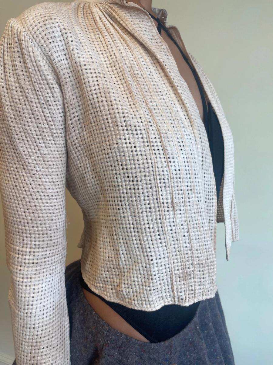 Antique Edwardian Monkscloth Shirtwaist  product image