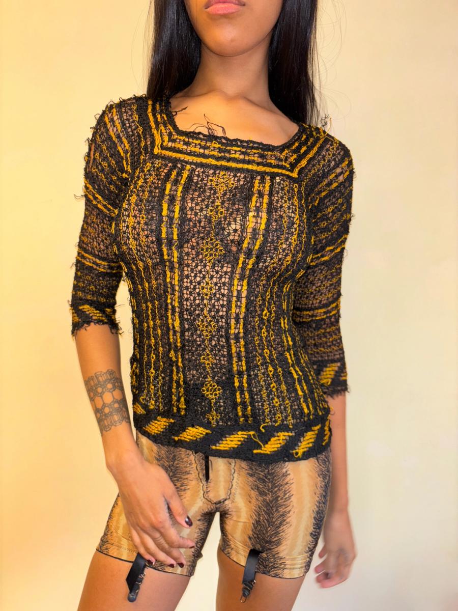 1930s Italian Handmade Knit Top product image