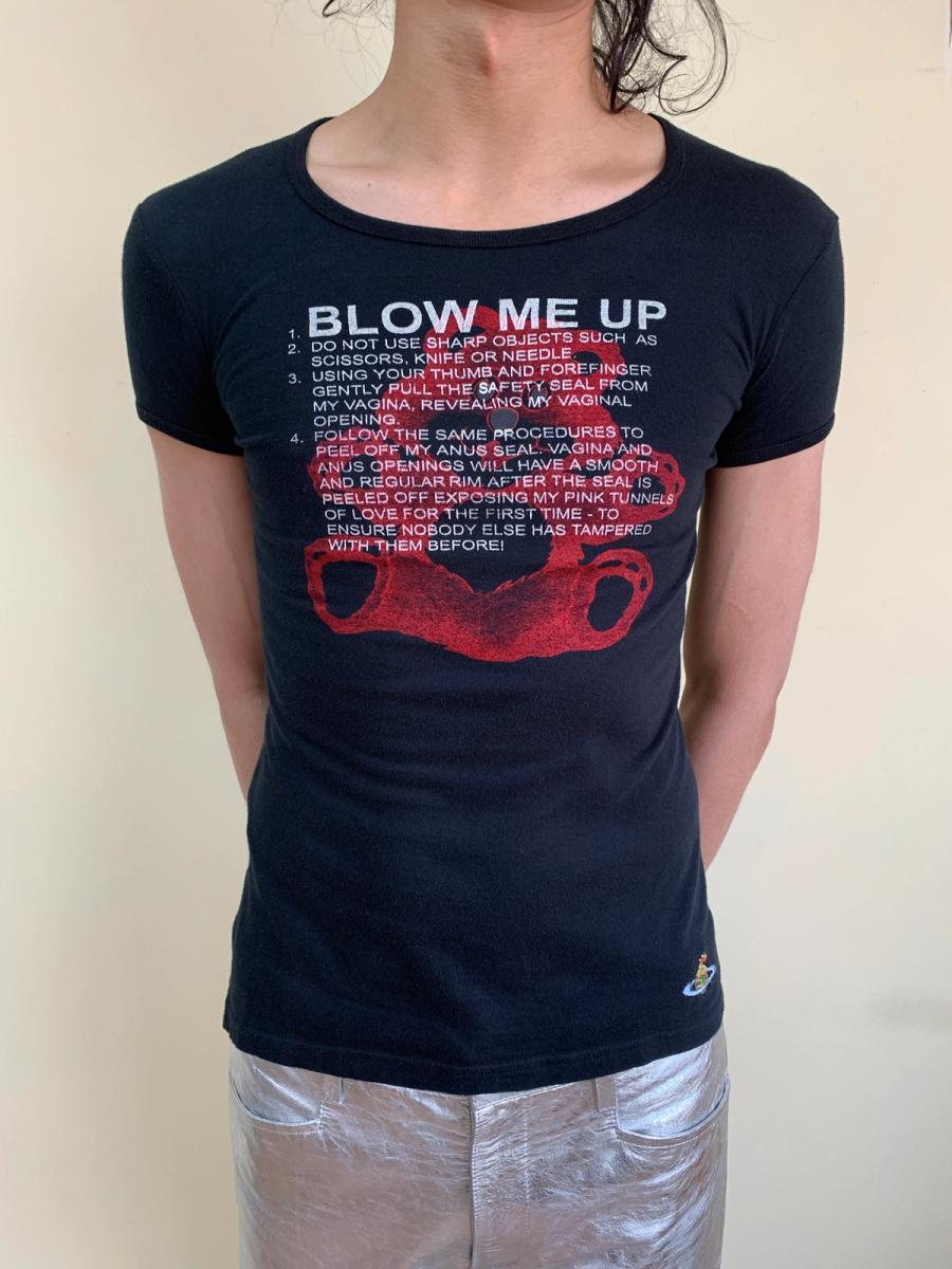 Vivienne Westwood 'Blow Me Up' Erotic Text Teddy Tee product image