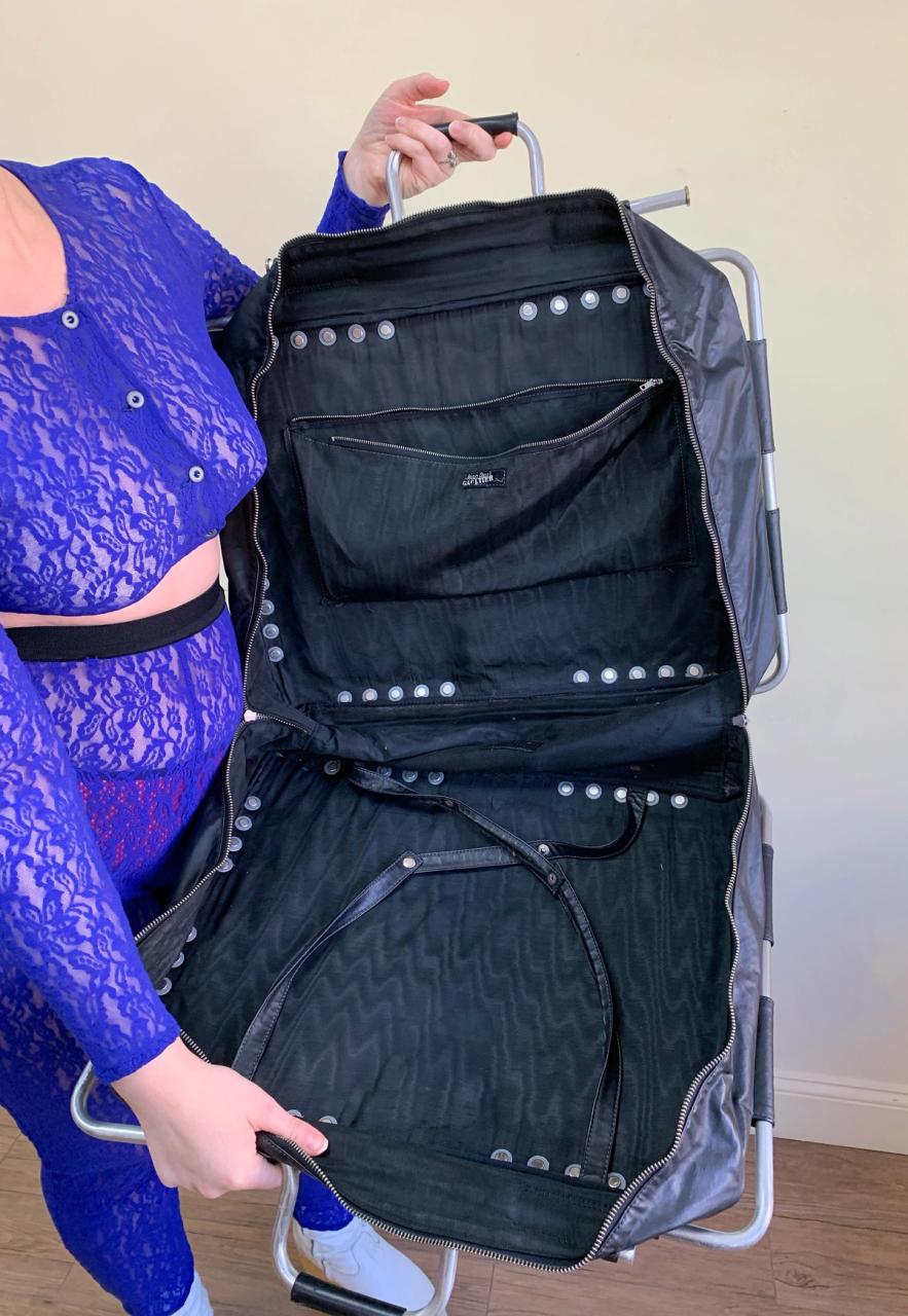 80s Gaultier Metal Frame Traveling Bag product image
