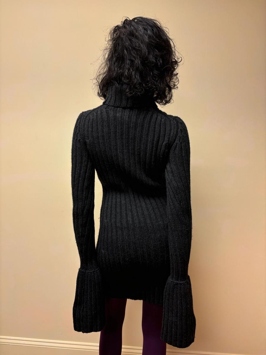 90s Yohji Yamamoto Black Knit Dress product image