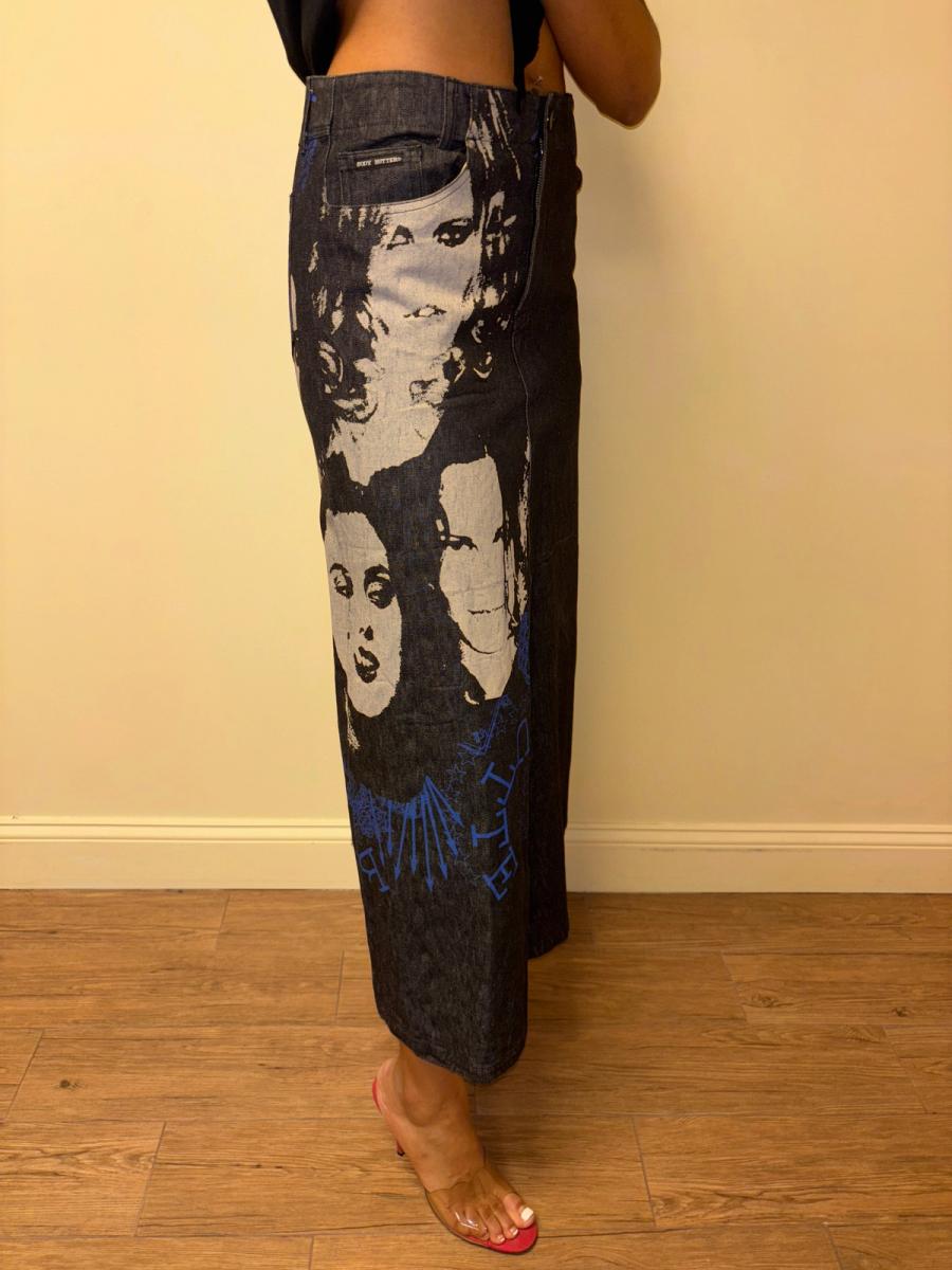 00s Body Butter Portrait Print Skirt product image