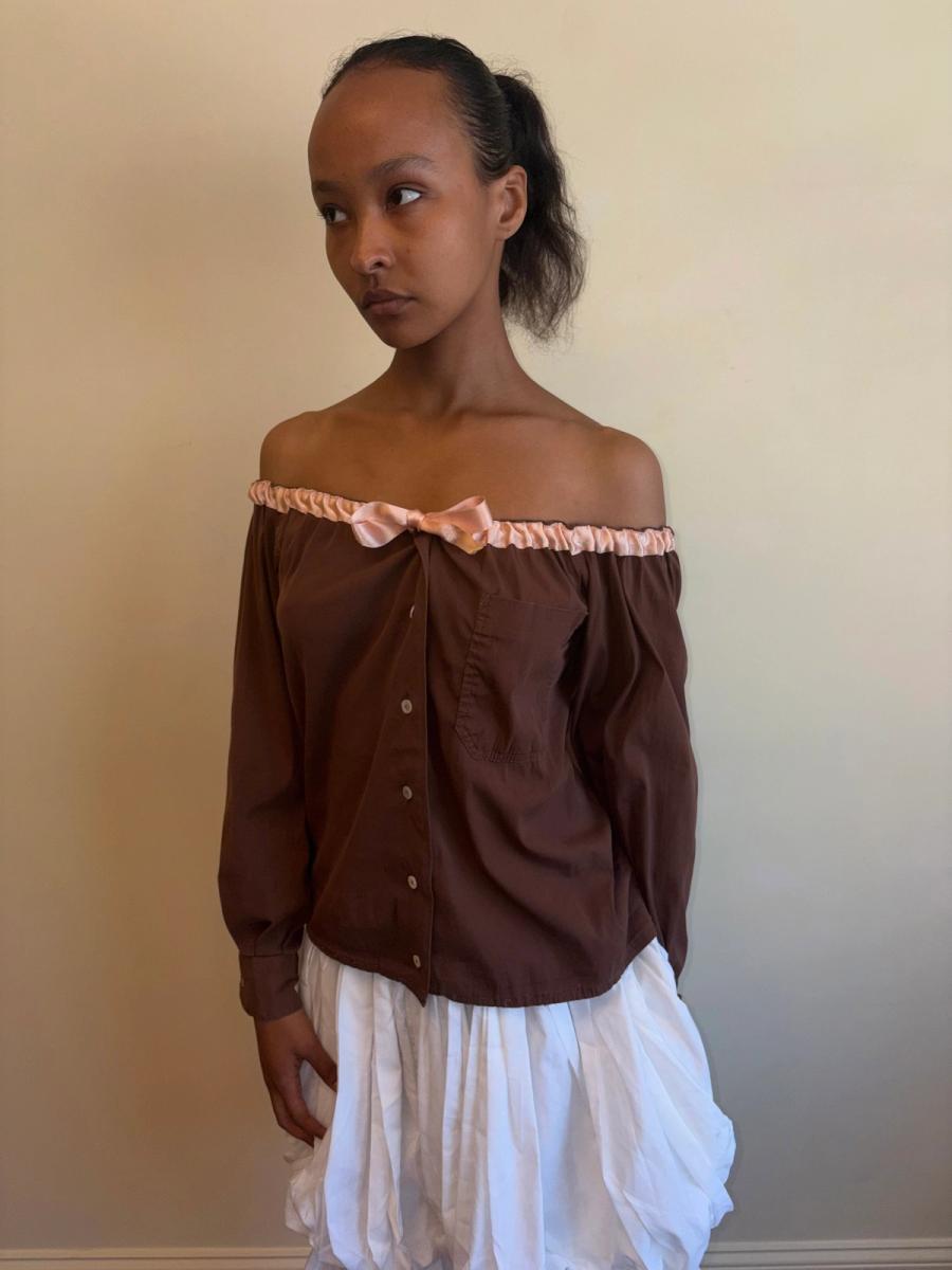 1980s Gaultier Gibo Shoulder-Baring Top product image
