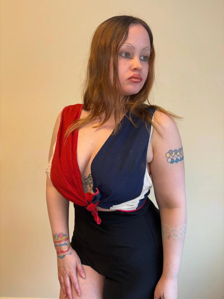 1930s Flag Tie Top product image