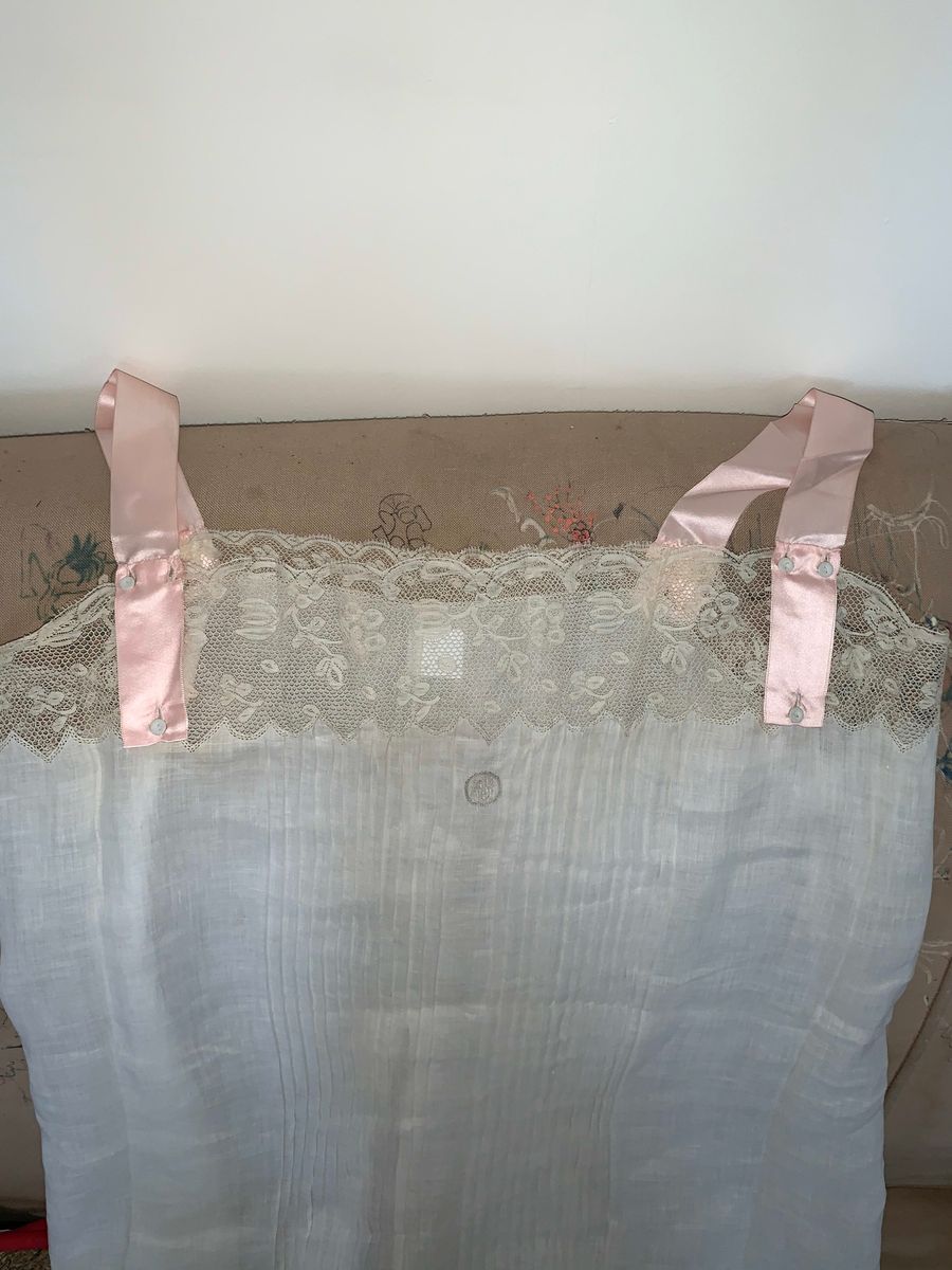 French Two Piece Edwardian Trousseau Lingerie Set product image