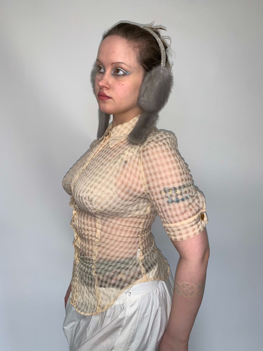 Vivienne Westwood Sheer Gingham Button Up product image