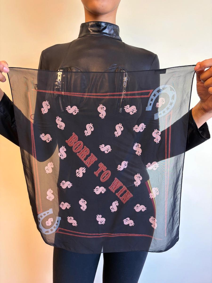 80s Jean-Paul Gaultier "Born to Win" Handkerchief product image