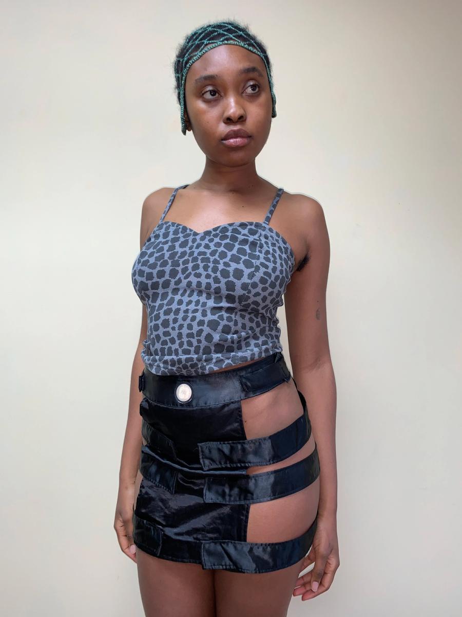 Fötus Cage Strap Miniskirt product image