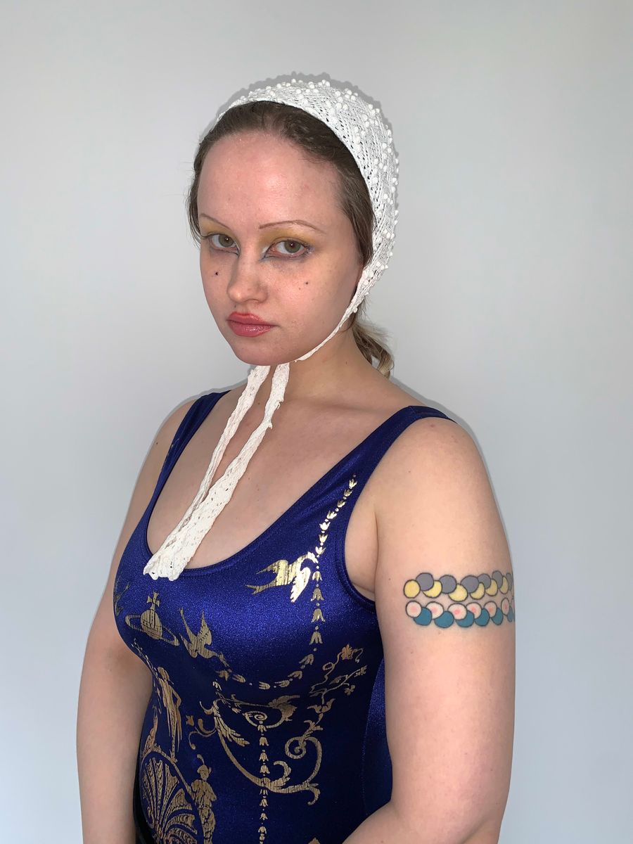 Antique Crocheted French Knot Nightcap product image