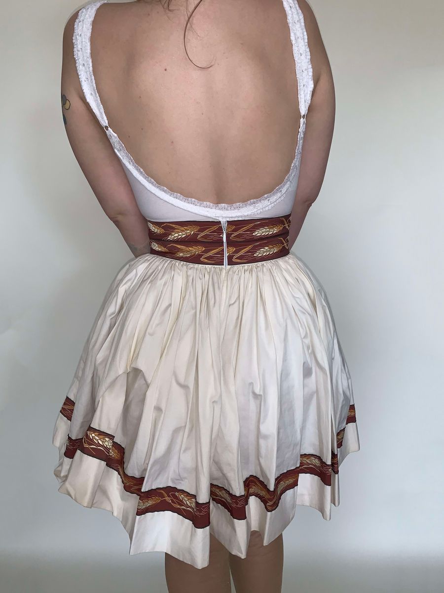 Chantal Thomass Wheat Grosgrain Skirt  product image