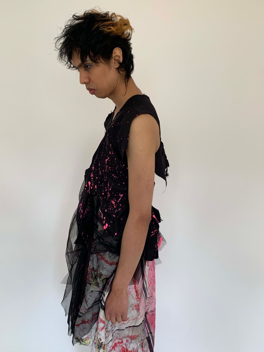 Hisui Asymmetrical Splatter Gown product image