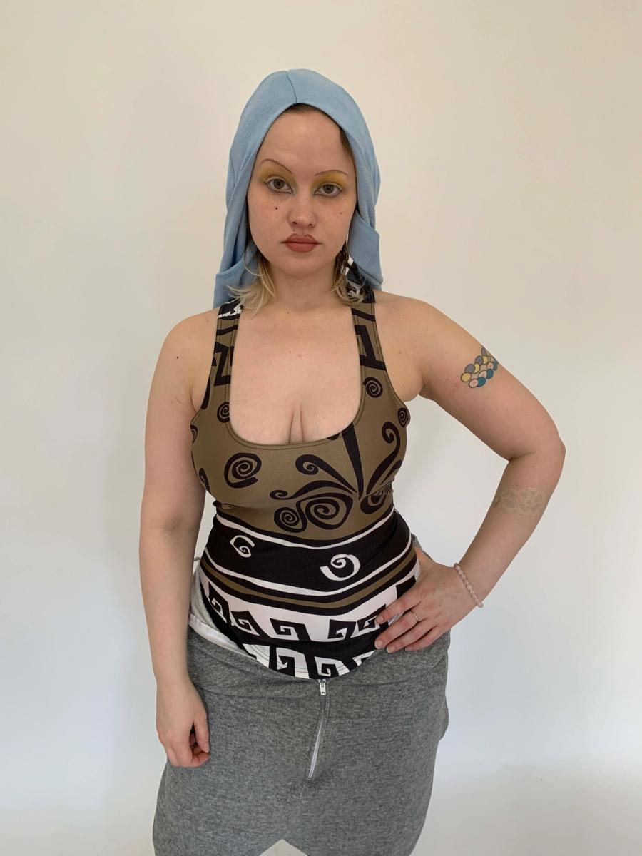 80s Mugler Activ Graphic Tank product image
