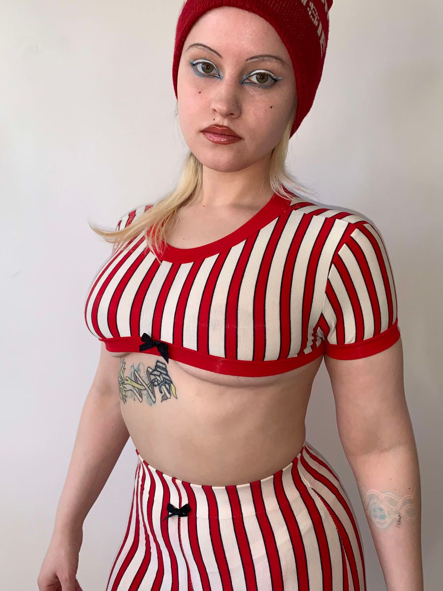 90s Junior Gaultier Striped Set product image