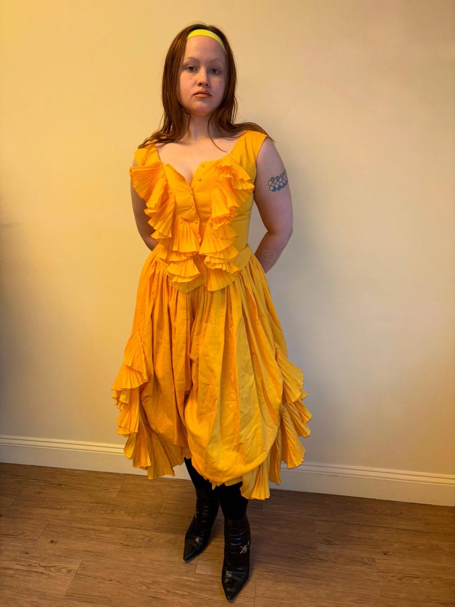 80s Chantal Thomass Yellow Top and Pants Set product image