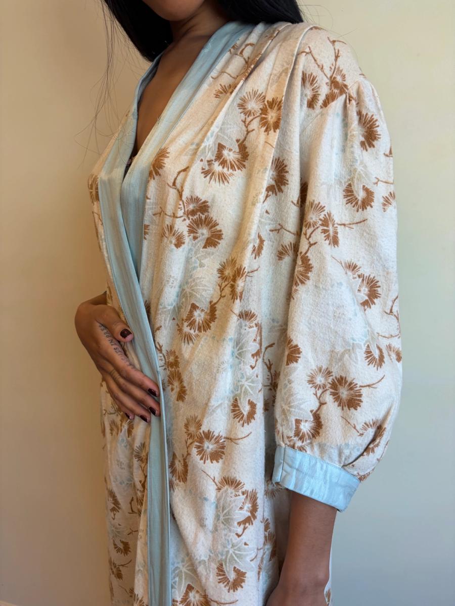 1890s or early 1900s Pastel Flannel Robe product image