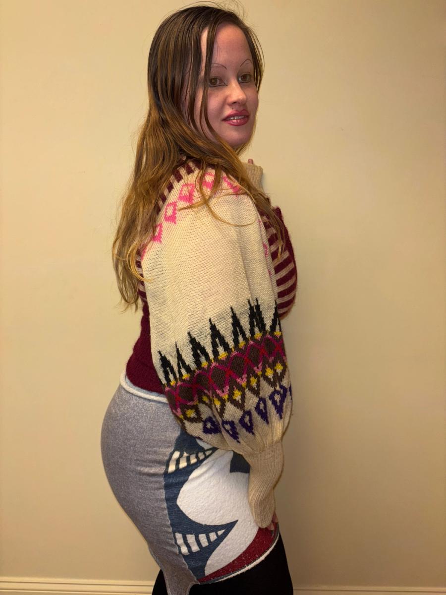 80s Kansai Yamamoto Balloon Sleeve Knit Sweater product image