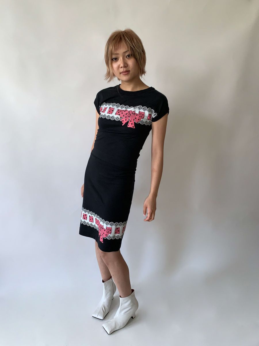 80s Chantal Thomass Trompe L'oeil Ribbon Set product image