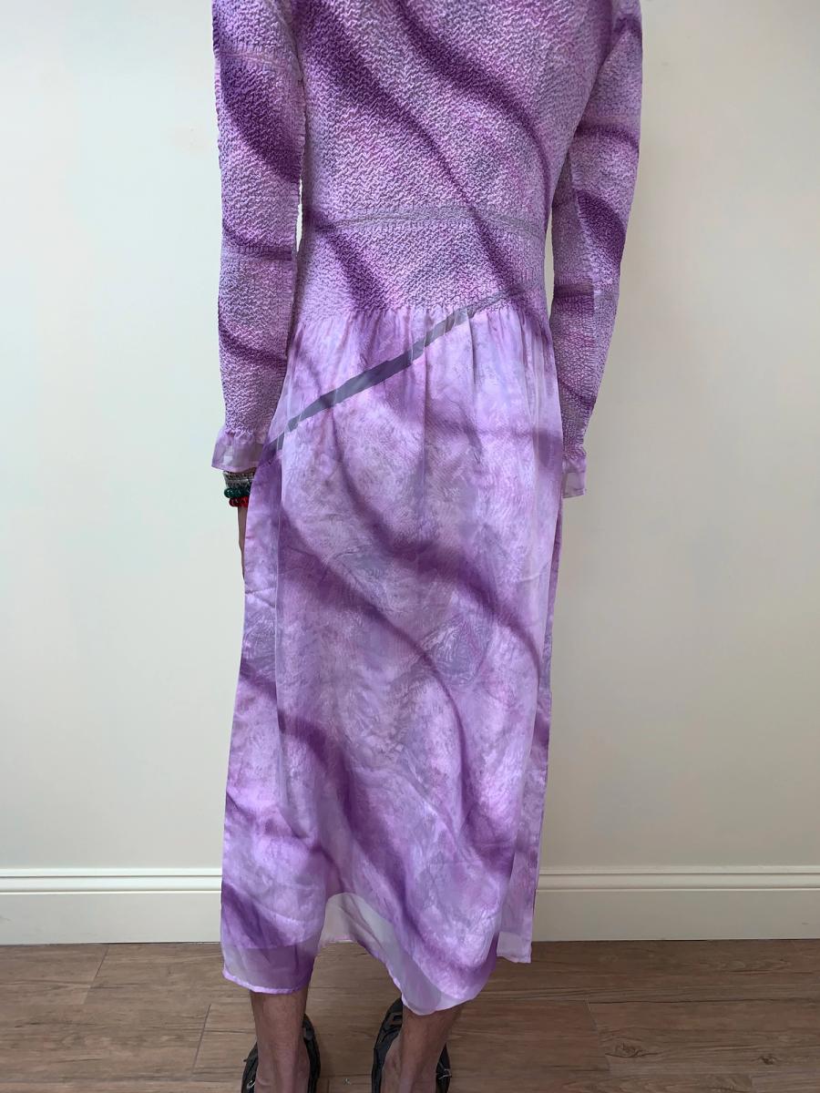 Yoshiki Hishinuma Pleated Purple Dress product image