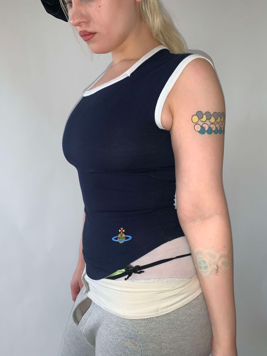 Vivienne Westwood 1990s Navy Orb Top product image