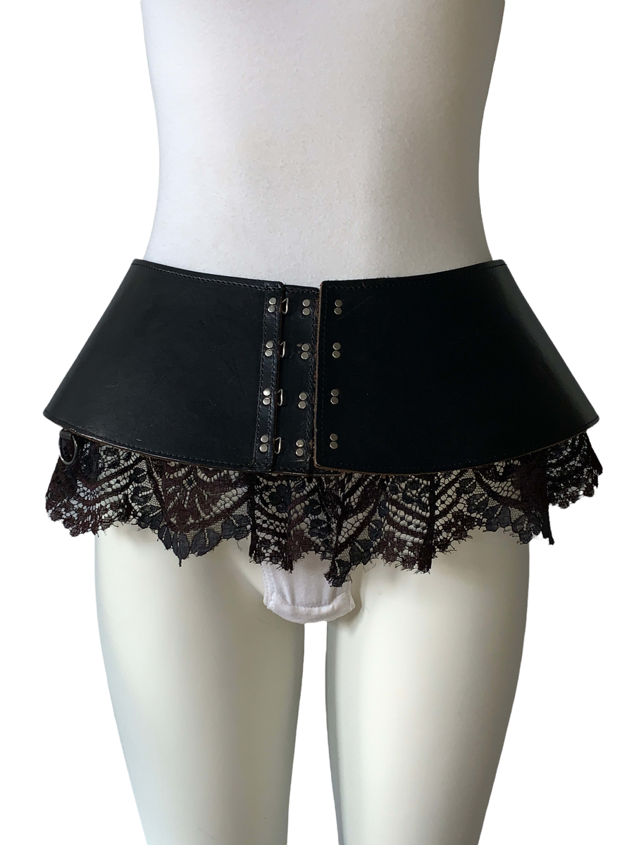 Jean Paul Gautier Gibo Leather and Lace Belt product image